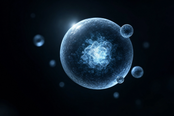 Blue exosome image