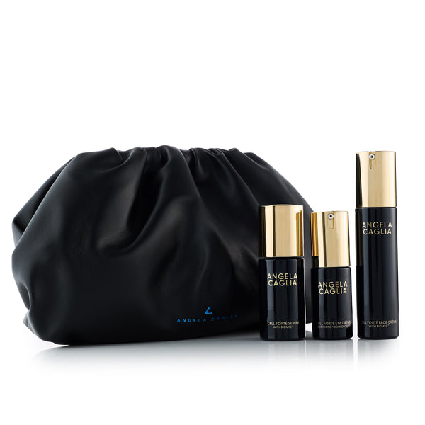 The Cell Forté Collection with black vegan clutch