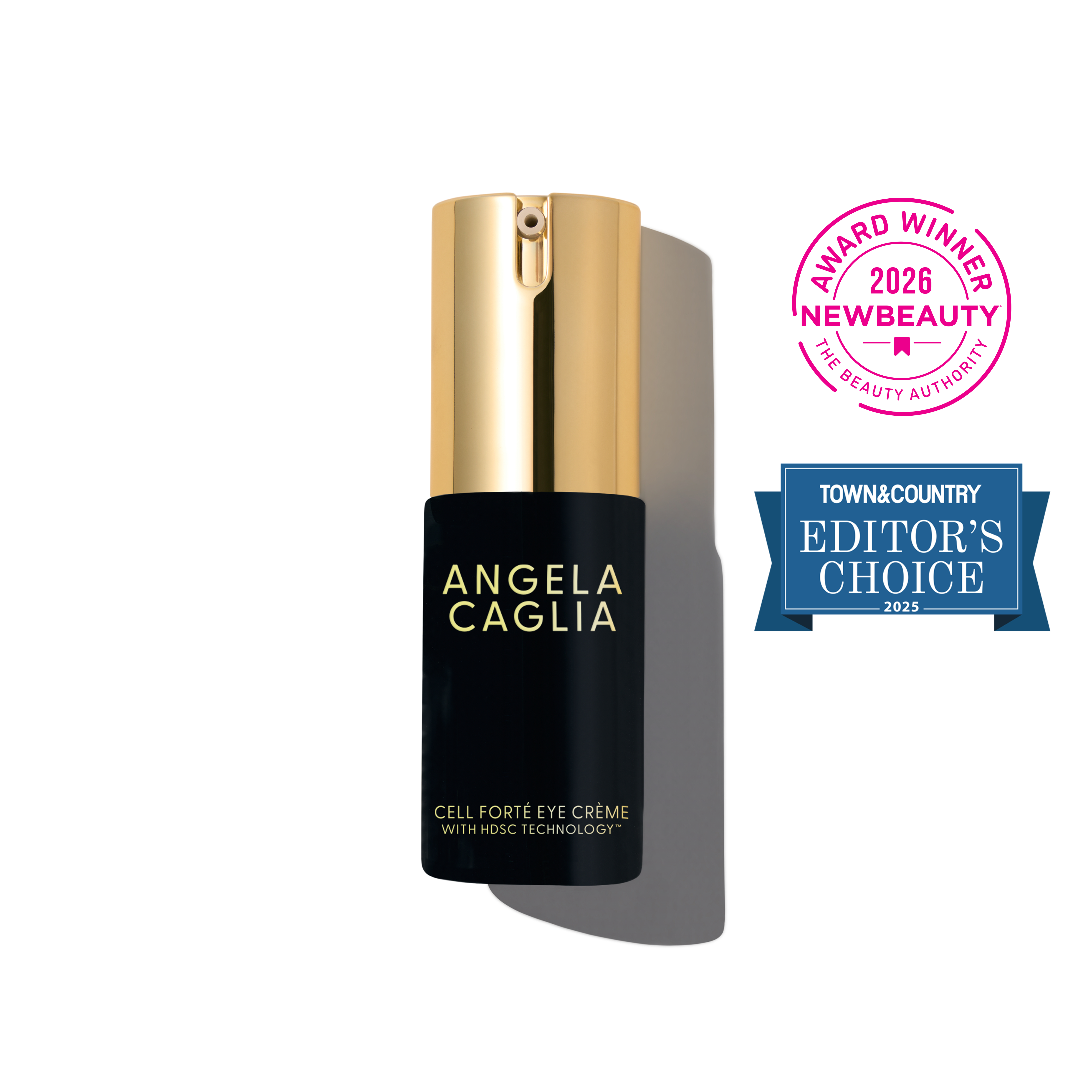 Cell Forte Eye Creme with NewBeauty Award Winner 2026 and Town and Country Editors Choice